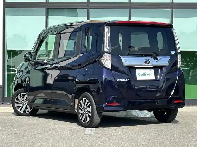 トヨタ ルーミー カスタムG 和歌山県 2021(令3)年 5.1万km クールバイオレットクリスタルシャイン 純正ナビ/(AM/FM/CD/DVD/Bluetooth)/衝突軽減ブレーキ/横滑り防止機能/コーナーセンサー/アイドリングストップ/レーダークルコン/電動パーキング/オートホールド/ステアリングスイッチ/オートライト/ETC/プッシュスタート/スマートキー/純正フロアマット/純正AW