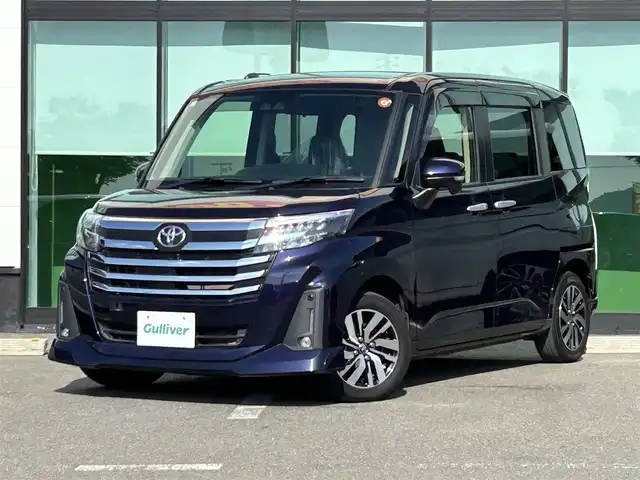 トヨタ ルーミー カスタムG 和歌山県 2021(令3)年 5.1万km クールバイオレットクリスタルシャイン 純正ナビ/(AM/FM/CD/DVD/Bluetooth)/衝突軽減ブレーキ/横滑り防止機能/コーナーセンサー/アイドリングストップ/レーダークルコン/電動パーキング/オートホールド/ステアリングスイッチ/オートライト/ETC/プッシュスタート/スマートキー/純正フロアマット/純正AW