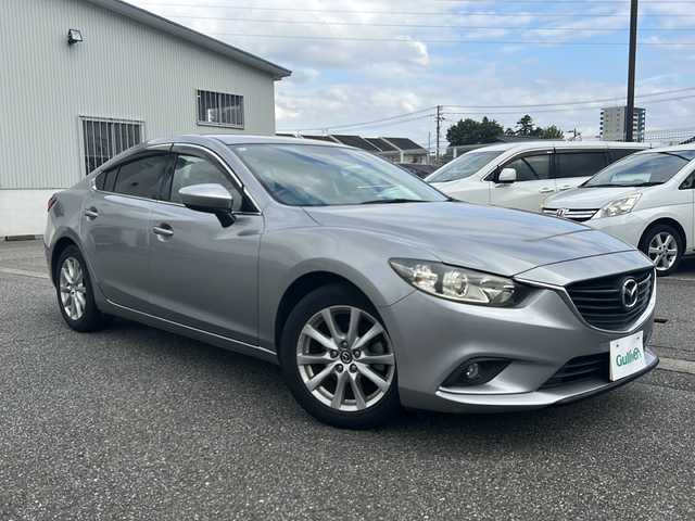 マツダ アテンザ セダン 20S 富山県 2013(平25)年 5.9万km アルミニウムメタリック スマートキー/社外メモリーナビ(C9P8)/DVD/BT/フルセグTV/USB/AUX/バックカメラ/電格ウィンカーミラー/フォグランプ/パドルシフト/クルーズコントロール/皮巻きステアリング/プッシュスタート/アイドリングストップ/ヘッドライトレベライザー/オートライト/純正17インチAW/横滑り防止装置/保証書・取説/社外AWスタッドレス車載(215/65R16)