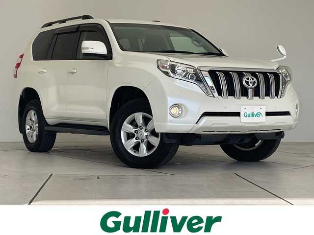 トヨタ ランドクルーザー プラド TX 愛知県 2016(平28)年 7万km ホワイトパールクリスタルシャイン SDナビ/バックカメラ/コーナーセンサー/純正アルミホイール/ルーフレール/４WD/LEDヘッドライト/インテリジェントミラー/ドライブレコーダー/ETC/フルセグ/CD DVD/Bluetooth/ステアリングスイッチ/スマートキー/プッシュスタート