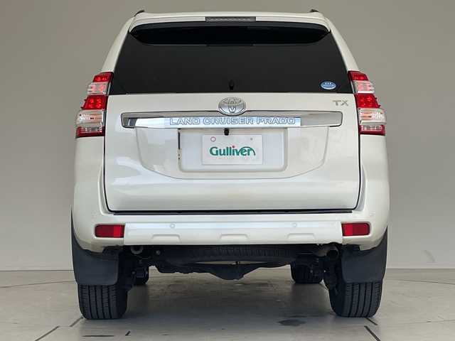 トヨタ ランドクルーザー プラド TX 愛知県 2016(平28)年 7万km ホワイトパールクリスタルシャイン SDナビ/バックカメラ/コーナーセンサー/純正アルミホイール/ルーフレール/４WD/LEDヘッドライト/インテリジェントミラー/ドライブレコーダー/ETC/フルセグ/CD DVD/Bluetooth/ステアリングスイッチ/スマートキー/プッシュスタート