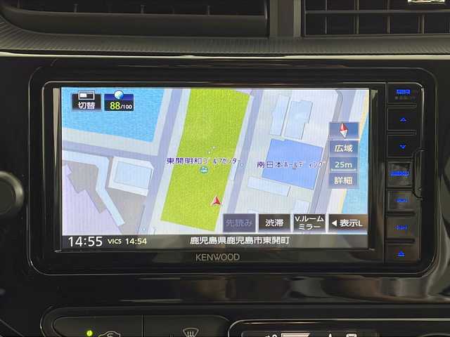 トヨタ アクア クロスオーバー 福岡県 2017(平29)年 6.7万km ブラックマイカ 社外ナビ/（CD/DVD/Bluetooth/フルセグTV)/バックカメラ/ETC/ハーフレザーシート/LEDヘッドライト/オートライト/トヨタセーフティセンス/　・オートハイビーム/　・プリクラッシュセーフティ/　・レーンディパーチャーアラート/　・先行車発進告知機能/ステアリングリモコン/オートエアコン/プッシュスタート/スマートキー