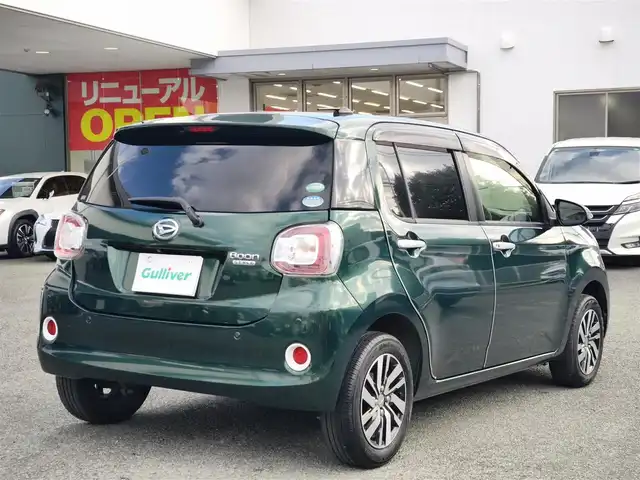 ダイハツ ブーン スタイル SAⅢ 熊本県 2019(平31)年 7.5万km ダークエメラルドマイカ 純正ナビ（NSZN-W69D）/【フルセグTV/CD/DVD/Bluetooth】/バックカメラ/衝突被害軽減ブレーキ/コーナーセンサー/オートLEDヘッドライト/ウィンカーミラー/アイドリングストップ/純正14インチAW/ドライブレコーダー/ETC/プッシュスタート/ステアリングスイッチ/純正フロアマット/純正ドアバイザー/横滑り防止/盗難防止装置/保証書/取扱説明書