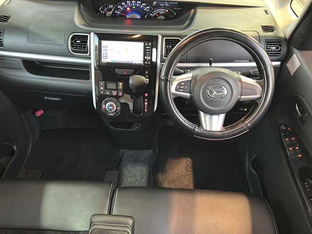 ダイハツ タント カスタム X トップED SAⅡ 大阪府 2015(平27)年 6.1万km パールホワイトⅢ 純正メモリナビ/フルセグテレビ/バックカメラ/プッシュスタート/片側パワースライドドア/衝突被害軽減システム/純正フロアーマット/ETC/保証書/取扱説明書