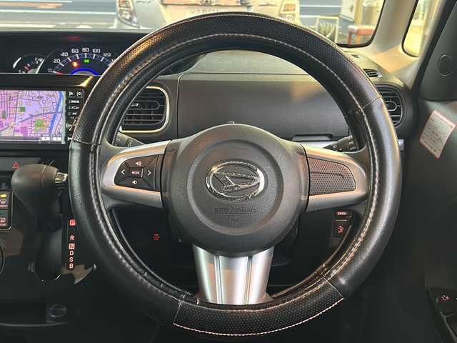 ダイハツ タント カスタム X トップED SAⅡ 大阪府 2015(平27)年 6.1万km パールホワイトⅢ 純正メモリナビ/フルセグテレビ/バックカメラ/プッシュスタート/片側パワースライドドア/衝突被害軽減システム/純正フロアーマット/ETC/保証書/取扱説明書