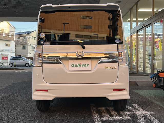 ダイハツ タント カスタム X トップED SAⅡ 大阪府 2015(平27)年 6.1万km パールホワイトⅢ 純正メモリナビ/フルセグテレビ/バックカメラ/プッシュスタート/片側パワースライドドア/衝突被害軽減システム/純正フロアーマット/ETC/保証書/取扱説明書
