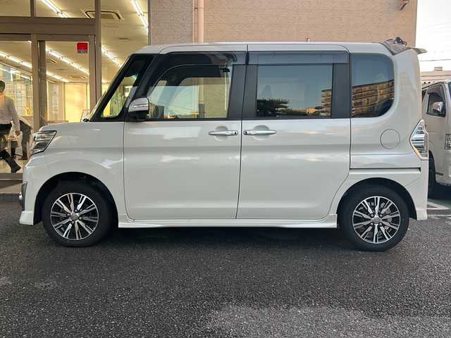 ダイハツ タント カスタム X トップED SAⅡ 大阪府 2015(平27)年 6.1万km パールホワイトⅢ 純正メモリナビ/フルセグテレビ/バックカメラ/プッシュスタート/片側パワースライドドア/衝突被害軽減システム/純正フロアーマット/ETC/保証書/取扱説明書