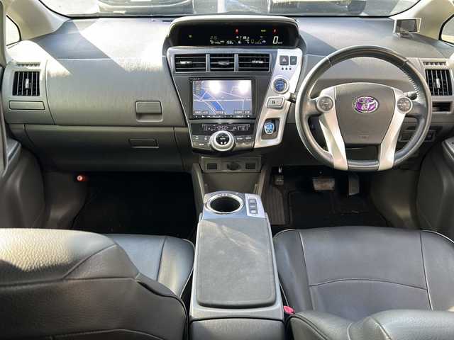 トヨタ プリウス α S ツーリングセレクション 京都府 2013(平25)年 8.8万km ブラック 〇Bluetooth/〇フルセグ/〇純正アルミ/〇スマートキー/〇AAC/〇LED/〇プッシュスタート/〇バックカメラ