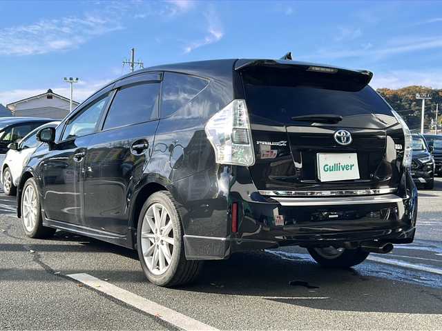 トヨタ プリウス α S ツーリングセレクション 京都府 2013(平25)年 8.8万km ブラック 〇Bluetooth/〇フルセグ/〇純正アルミ/〇スマートキー/〇AAC/〇LED/〇プッシュスタート/〇バックカメラ