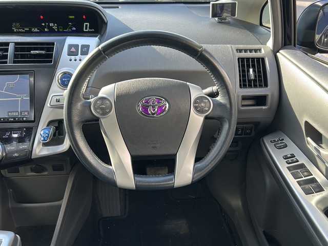 トヨタ プリウス α S ツーリングセレクション 京都府 2013(平25)年 8.8万km ブラック 〇Bluetooth/〇フルセグ/〇純正アルミ/〇スマートキー/〇AAC/〇LED/〇プッシュスタート/〇バックカメラ