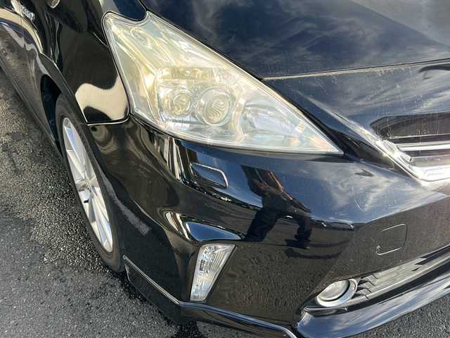 トヨタ プリウス α S ツーリングセレクション 京都府 2013(平25)年 8.8万km ブラック 〇Bluetooth/〇フルセグ/〇純正アルミ/〇スマートキー/〇AAC/〇LED/〇プッシュスタート/〇バックカメラ