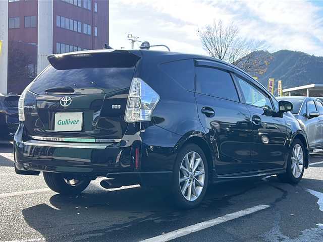 トヨタ プリウス α S ツーリングセレクション 京都府 2013(平25)年 8.8万km ブラック 〇Bluetooth/〇フルセグ/〇純正アルミ/〇スマートキー/〇AAC/〇LED/〇プッシュスタート/〇バックカメラ