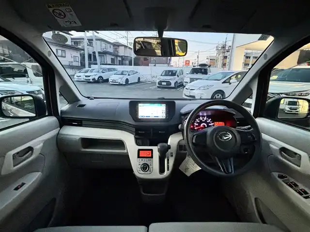 ダイハツ ムーヴ X 熊本県 2015(平27)年 13.4万km ライトローズマイカメタリック 純正ナビ/【ワンセグTV/CD】/純正14インチAW/オートライト/スマートキー/プッシュスタート/純正フロアマット/純正ドアバイザー/横滑り防止/盗難防止装置/保証書/取扱説明書