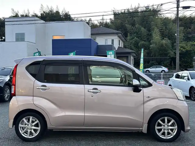 ダイハツ ムーヴ X 熊本県 2015(平27)年 13.4万km ライトローズマイカメタリック 純正ナビ/【ワンセグTV/CD】/純正14インチAW/オートライト/スマートキー/プッシュスタート/純正フロアマット/純正ドアバイザー/横滑り防止/盗難防止装置/保証書/取扱説明書