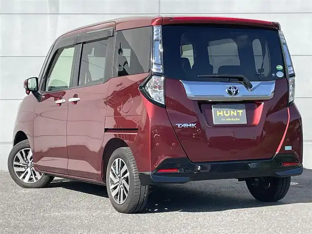 トヨタ タンク カスタムG 千葉県 2019(令1)年 1.6万km ファイアークォーツレッドM 純正7インチナビ/ステアリングスイッチ/バックカメラ/ETC/クルーズコントロール/前後コーナーセンサー/二列目サンシェード/純正アルミ/電動格納ミラー/LEDヘッドライト/衝突被害軽減ブレーキ