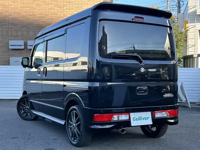 スズキ エブリィ ワゴン PZターボ スペシャル 群馬県 2023(令5)年 3.5万km ブルーイッシュブラックパール3 ワンオーナー/4WD/HDDナビ/Bluetooth/フルセグテレビ/バックカメラ/両側パワースライドドア/シートヒーター/コーナーセンサー/衝突軽減防止装置/横滑り防止システム/アイドリングストップ