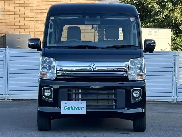 スズキ エブリィ ワゴン PZターボ スペシャル 群馬県 2023(令5)年 3.5万km ブルーイッシュブラックパール3 ワンオーナー/4WD/HDDナビ/Bluetooth/フルセグテレビ/バックカメラ/両側パワースライドドア/シートヒーター/コーナーセンサー/衝突軽減防止装置/横滑り防止システム/アイドリングストップ