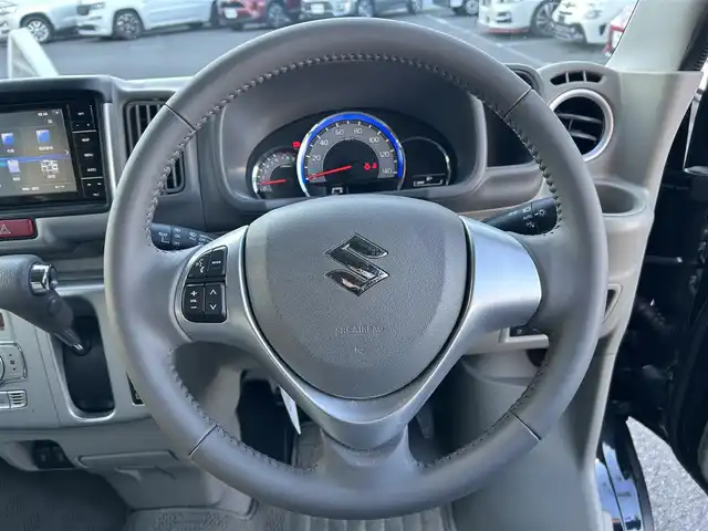 スズキ エブリィ ワゴン PZターボ スペシャル 群馬県 2023(令5)年 3.5万km ブルーイッシュブラックパール3 ワンオーナー/4WD/HDDナビ/Bluetooth/フルセグテレビ/バックカメラ/両側パワースライドドア/シートヒーター/コーナーセンサー/衝突軽減防止装置/横滑り防止システム/アイドリングストップ