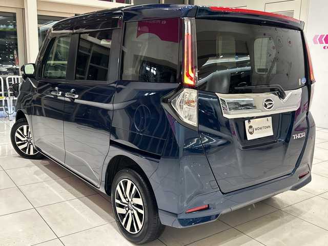 ダイハツ トール カスタムG 埼玉県 2020(令2)年 4.4万km レーザーブルークリスタルシャイン スマートアシスト /9インチメモリナビ/　　CD/DVD/BT/フルセグ /バックカメラ /両側パワースライドドア /オートクルーズコントロール /LEDオートライト /ハーフレザーシート /シートヒーター /純正14インチアルミホイール /電子パーキング/ステアリングスイッチ /純正ETC/禁煙車