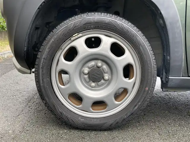 スズキ ハスラー G 静岡県 2017(平29)年 4.6万km クールカーキPM KENWOOD製社外オーディオ(U320)/　AM FM CD USB AUX/スマートキー2本/プッシュスタート/アイドリングストップ/ハロゲンヘッドライト/ベンチシート/電動格納ミラー/取扱説明書/保証書/レーダーブレーキサポート衝突軽減/ETC/シートヒーター(前席)