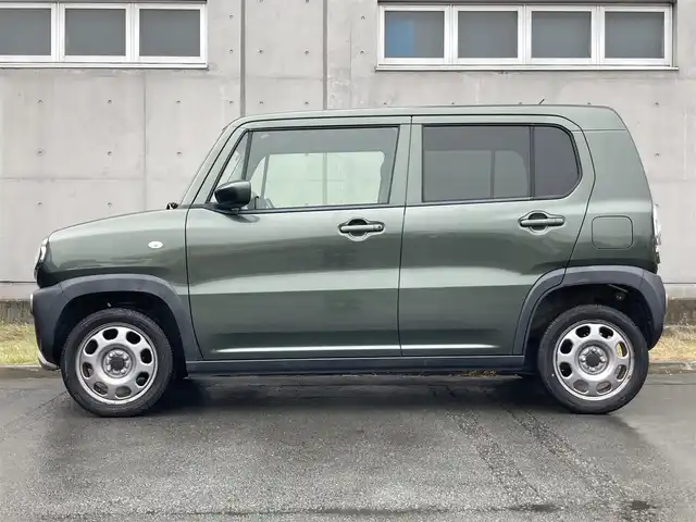 スズキ ハスラー G 静岡県 2017(平29)年 4.6万km クールカーキPM KENWOOD製社外オーディオ(U320)/　AM FM CD USB AUX/スマートキー2本/プッシュスタート/アイドリングストップ/ハロゲンヘッドライト/ベンチシート/電動格納ミラー/取扱説明書/保証書/レーダーブレーキサポート衝突軽減/ETC/シートヒーター(前席)