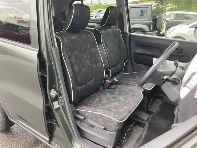 スズキ ハスラー G 静岡県 2017(平29)年 4.6万km クールカーキPM KENWOOD製社外オーディオ(U320)/　AM FM CD USB AUX/スマートキー2本/プッシュスタート/アイドリングストップ/ハロゲンヘッドライト/ベンチシート/電動格納ミラー/取扱説明書/保証書/レーダーブレーキサポート衝突軽減/ETC/シートヒーター(前席)