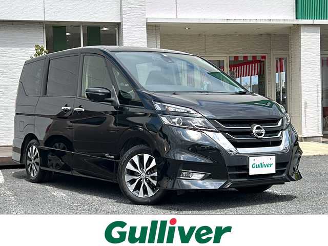 日産 セレナ ハイウェイスター 千葉県 2017(平29)年 4.9万km ダイヤモンドブラック ナビＣＮ－ＲＥ０４ＷＤ　全方位カメラ　フリップダウンモニター　プロパイロット　セーフティパックＢ　スマートルームミラー　両側パワスラ　ハンズフリーオートスライドドア　快適パック　ドラレコ　ＥＴＣ/登録時走行49055km/セーフティパックB/・プロパイロット/・車線逸脱防止支援システム/・サイド/カーテンSRS/・アラウンドビューモニター/・スマートルームミラー/・ステアリングスイッチ（オーディオ）/・踏み間違い衝突防止アシスト/・インテリジェントパーキングアシスト/・進入禁止標識検知/・ふらつき警報/・コーナーセンサー/・ヒーター付ドアミラー/・電動パーキングブレーキ/・オートブレーキホールド/快適パック/・シートバックポケット（運転席/助手席）/・パーソナルテーブル（3列目）/・USB電源ソケット（2列目/3列目）/・2列目超ロングスライド/横スライドシート/・3列目スライドシート機構/社外メモリーナビ・フルセグTV/社外フリップダウンモニター（RSA10S-R）/ハンズフリー両側パワースライドドア/LEDライト/純正16インチAW/ETC/ドライブレコーダー/H30.R3.5年記録簿/保証書・取説