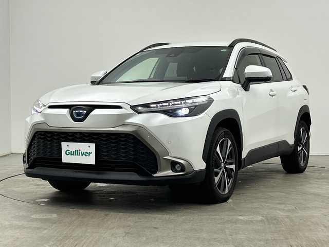 トヨタ カローラ クロス ハイブリッド Z 三重県 2023(令5)年 3.1万km プラチナホワイトパールマイカ /禁煙車//純正ナビ/（BT.USB.AｐｐleCarPlay.AndroidAuto）//フルセグTV//全方位カメラ//トヨタセーフティセンス/・PCS/・BSM/・LTA/・レーダークルーズコントロール//クリアランスソナー//パワーバックドア//シートヒーター//オートハイビーム//ステアリングスイッチ//ビルトインETC２．０