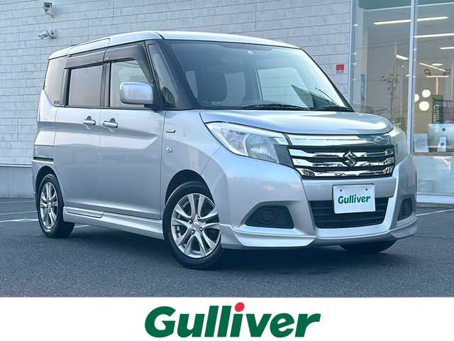 スズキ ソリオ HV MX 鳥取県 2016(平28)年 3.5万km スターシルバーメタリック 社外ナビ(MDV-L503)/フルセグテレビ/iPod/USB/CD/DVD/AM/FM/アイドリングストップ/ドアバイザー/片側パワースライドドア/プッシュスタート/サイドエアバッグ/Wエアバッグ/盗難防止システム/衝突安全ボディー/ESP/15インチ純正アルミ/スタッドレス4本