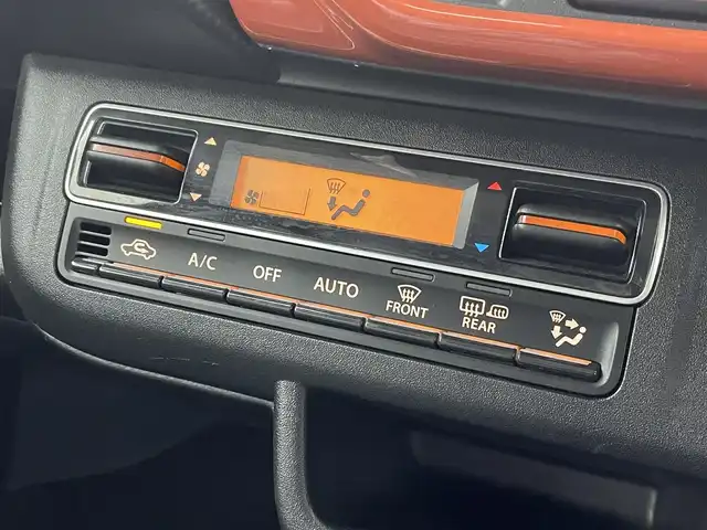 スズキ ハスラー HYBRID G 群馬県 2021(令3)年 2.1万km バーミリオンオレンジ/ガンメタリック2トーン 衝突被害軽減ブレーキ　社外７インチナビ　シートヒーター　コーナーセンサー　ステアリングリモコン　ＥＴＣ　スマートキー　プッシュスタート　横滑り防止装置　アイドリングストップ　盗難防止装置　禁煙車