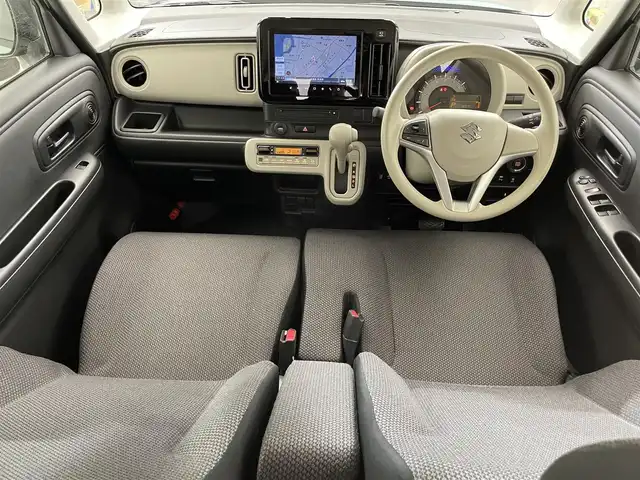 スズキ ワゴンＲ スマイル G 滋賀県 2022(令4)年 1.3万km オフブルーM 純正9インチナビ/・Bluetooth/USB/CD/DVD/フルセグTV/全方位カメラ/アイドリングストップ/前後コーナーセンサー/ABS/レーンアシストキープ/オートライト/オートハイビーム/ETC2.0/前後ドライブレコーダー/プッシュスタート/スマートキー