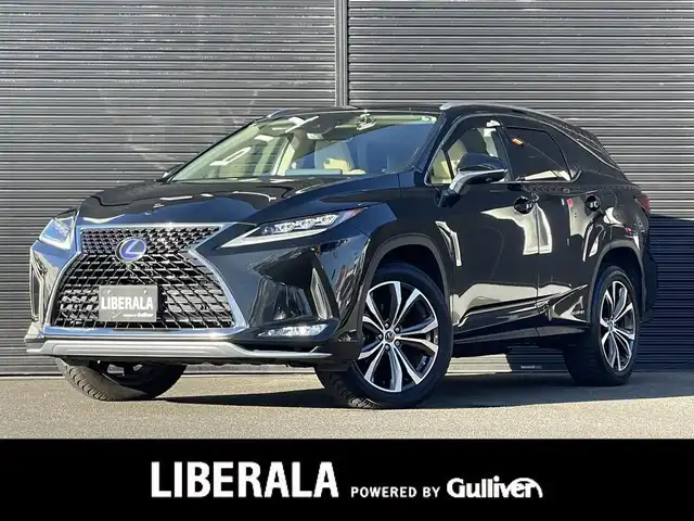 レクサス ＲＸ 450hL 山梨県 2020(令2)年 5.3万km グラファイトブラックガラスフレーク ６人乗り/３列シート/サンルーフ/全席シートＨ/前席ベンチレーション/ステアリングＨ/純正メモリナビ/フルセグＴＶ/ＢＴ/ＵＳＢ/ＡＣＣ/ＬＫＡ/ＢＳＭ/ＨＵＤ/ＥＴＣ２．０/取扱説明書/スペアキー