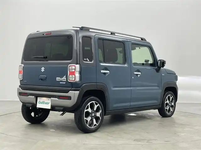 スズキ ハスラー Jスタイル 埼玉県 2021(令3)年 2.1万km デニムブルー ガンメタリック 2トーン 純正９インチナビ　全方位モニター　ビルトインＥＴＣ　セーフティサポート　ミラー型ドラレコ　シートヒーター　純正アルミホイール　スマートキー　プッシュスタート　オートライト　ＬＥＤヘッドライト　地デジ