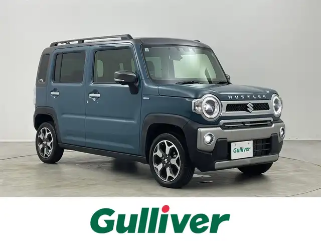 スズキ ハスラー Jスタイル 埼玉県 2021(令3)年 2.1万km デニムブルー ガンメタリック 2トーン 純正９インチナビ　全方位モニター　ビルトインＥＴＣ　セーフティサポート　ミラー型ドラレコ　シートヒーター　純正アルミホイール　スマートキー　プッシュスタート　オートライト　ＬＥＤヘッドライト　地デジ