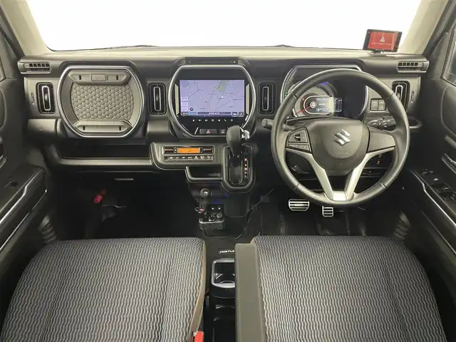 スズキ ハスラー Jスタイル 埼玉県 2021(令3)年 2.1万km デニムブルー ガンメタリック 2トーン 純正９インチナビ　全方位モニター　ビルトインＥＴＣ　セーフティサポート　ミラー型ドラレコ　シートヒーター　純正アルミホイール　スマートキー　プッシュスタート　オートライト　ＬＥＤヘッドライト　地デジ