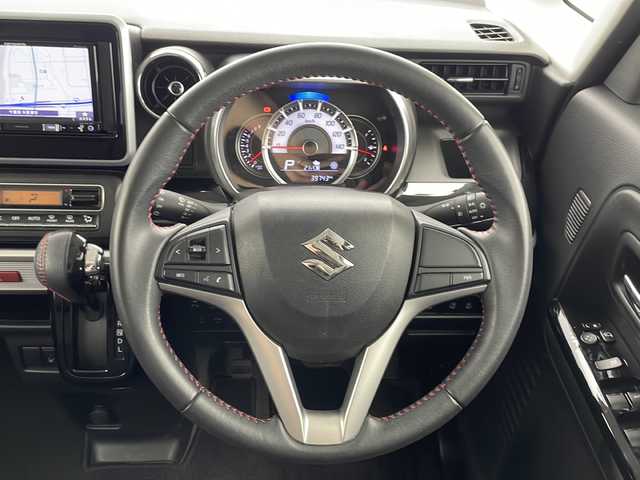 スズキ スペーシア カスタム HYBRID XS 千葉県 2018(平30)年 4万km アーバンブラウンパールメタリック 社外ナビ　AVIC-RZ801（フルセグTV　BT　Bluetooth　CD　DVD　SD）/バックカメラ/両側パワースライドドア　/前方ドライブレコーダー コムテックDC-DR401/ETC/ステアリングリモコン/デュアルセンサーブレーキサポート　/車線逸脱警告　/ハーフレザーシート/運転席シートヒーター/LEDヘッドライト　/LEDフォグランプ/プッシュスタート/スマートキー/スペアキー/後席サーキュレーター/後席サンシェード/純正アルミホイール15インチ/純正フロアマット/純正ドアバイザー
