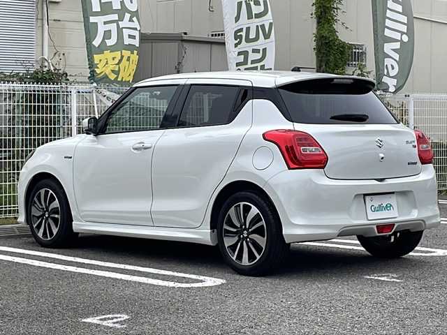 スズキ スイフト HYBRID RS 兵庫県 2018(平30)年 3.1万km ピュアホワイトP セーフティパッケージ/デュアルセンサーブレーキサポート/誤発進抑制機能/先行車発信お知らせ機能/ハイビームアシスト/オートライト/サイド、カーテンエアバック/運転席アームレスト/アダプティブクルーズ/ふらつき警報機能/-/ワンオーナー/純正８インチナビ/フルセグTV/Bluetooth/ETC/全方位カメラ/ドライブレコーダー/パドルシフト/運転席シートヒーター/LEDヘッドランプ/パドルシフト/プッシュスタート/スマートキー×3/取扱説明書・保証書
