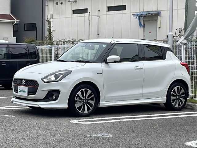 スズキ スイフト HYBRID RS 兵庫県 2018(平30)年 3.1万km ピュアホワイトP セーフティパッケージ/デュアルセンサーブレーキサポート/誤発進抑制機能/先行車発信お知らせ機能/ハイビームアシスト/オートライト/サイド、カーテンエアバック/運転席アームレスト/アダプティブクルーズ/ふらつき警報機能/-/ワンオーナー/純正８インチナビ/フルセグTV/Bluetooth/ETC/全方位カメラ/ドライブレコーダー/パドルシフト/運転席シートヒーター/LEDヘッドランプ/パドルシフト/プッシュスタート/スマートキー×3/取扱説明書・保証書