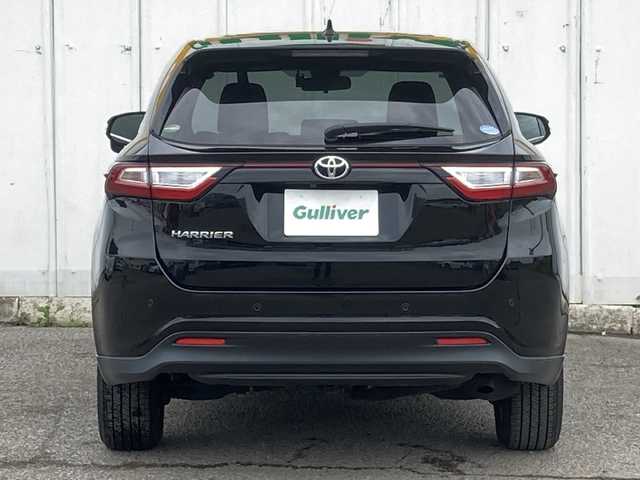 トヨタ ハリアー エレガンス 福岡県 2019(令1)年 2.9万km ブラック 外部検査済み/ワンオーナー/純正SDナビ/　(DVD・BD/フルセグTV/Bluetooth/MSV)/バックカメラ/ビルトインETC/前方ドライブレコーダー/ハーフレザーシート/D席パワーシート/TOYOTA Safety Sense/・レーダークルーズ コントロール/・プリクラッシュセーフティ/・レーントレーシングアシスト/・レーンディパーチャーアラート/・オートマチックハイビーム/横滑り防止機能/純正17インチアルミホイール/スマートキー/純正LEDヘッドライト/カーテンエアバック/スペアキー1本/保証書/取扱説明書