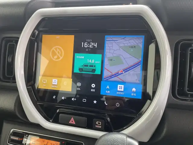 スズキ ハスラー HYBRID G ターボ 三重県 2020(令2)年 1.4万km アクティブイエロー/ホワイト2トーンルーフ /禁煙車//ターボ車//純正メモリナビ//フルセグTV//全方位カメラ//追従クルーズコントロール//前席シートヒーター//衝突被害軽減システム//レーンキープアシスト//ETC//LEDオートライト//オートマチックハイビーム//プッシュスタート//スマートキー//スペアキー//コーナーセンサー//横滑り防止装置