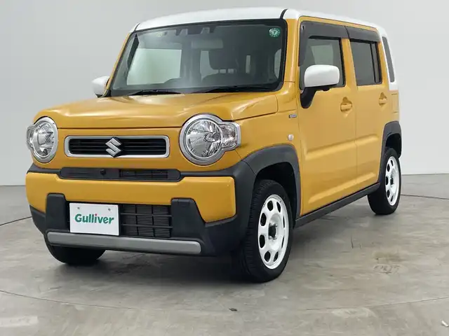 スズキ ハスラー HYBRID G ターボ 三重県 2020(令2)年 1.4万km アクティブイエロー/ホワイト2トーンルーフ /禁煙車//ターボ車//純正メモリナビ//フルセグTV//全方位カメラ//追従クルーズコントロール//前席シートヒーター//衝突被害軽減システム//レーンキープアシスト//ETC//LEDオートライト//オートマチックハイビーム//プッシュスタート//スマートキー//スペアキー//コーナーセンサー//横滑り防止装置