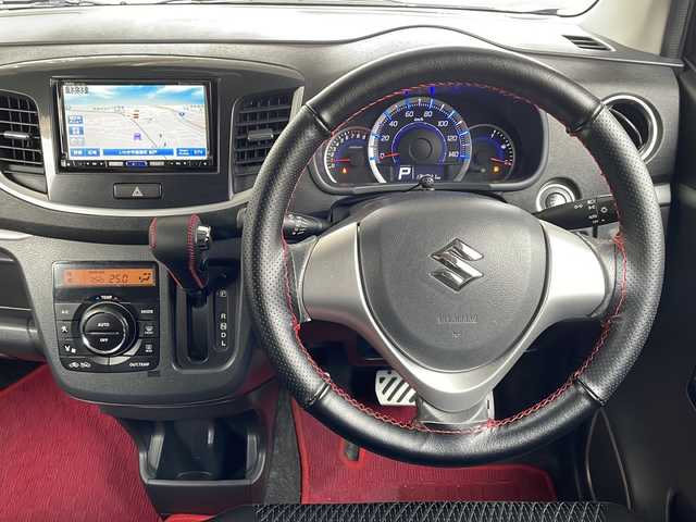 スズキ ワゴンＲ スティングレー X 福島県 2013(平25)年 13.5万km ブルーイッシュブラックパール3 社外ナビ　バックカメラ　ＥＴＣ　地デジＴＶ　スマートキー　ＨＩＤヘッドライト　ＬＥＤフォグランプ　社外フロアマット　アイドリングストップ　リヤガラスフィルム　プッシュスタート　