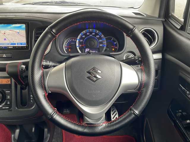 スズキ ワゴンＲ スティングレー X 福島県 2013(平25)年 13.5万km ブルーイッシュブラックパール3 社外ナビ　バックカメラ　ＥＴＣ　地デジＴＶ　スマートキー　ＨＩＤヘッドライト　ＬＥＤフォグランプ　社外フロアマット　アイドリングストップ　リヤガラスフィルム　プッシュスタート　