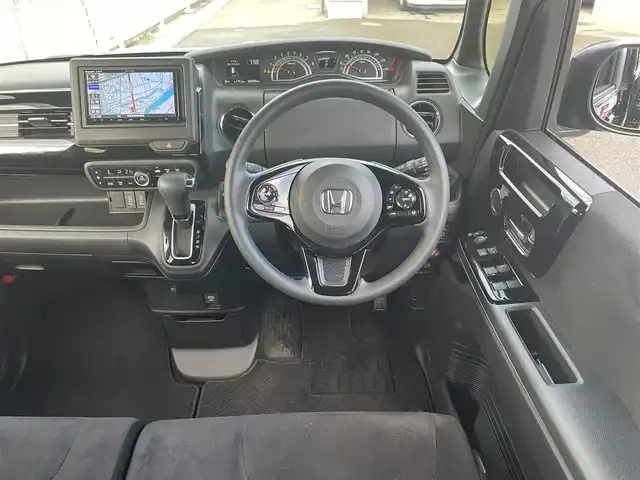 ホンダ Ｎ ＢＯＸ カスタム L 福島県 2022(令4)年 4.9万km クリスタルブラックパール ワンオーナー/社外メモリーナビ/CD/DVD/SD/BT/フルセグTV/社外14インチAW(純正AW＋冬タイヤ積込)/ホンダセンシング/レーダークルーズコントロール/両側パワースライドドア/ステアリングリモコン/シートヒーター/シートバックテーブル/バックカメラ/ドライブレコーダー/オートライト/LEDヘッドライト/フォグライト/プッシュスタート/ドアバイザー/フロアマット
