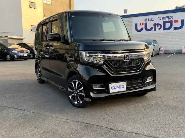 ホンダ Ｎ ＢＯＸ カスタム G L ホンダセンシング 福井県 2019(平31)年 10.6万km クリスタルブラックパール (株)IDOMが運営する【じしゃロン福井店】の自社ローン対象車両になります。こちらは現金またはオートローンご利用時の価格です。自社ローンご希望の方は別途その旨お申付け下さい/ホンダセンシング/純正ナビ（CD・DVD・BT接続可）/フルセグテレビ/バックカメラ/ETC/片側パワースライドドア/LEDヘッドライト/純正ドライブレコーダー