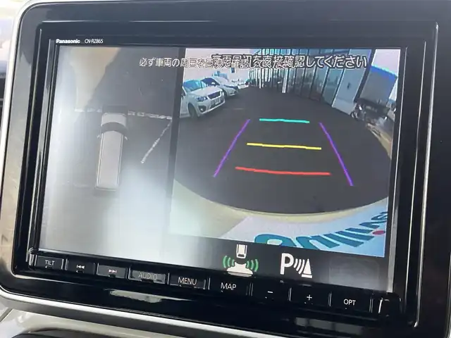 スズキ スペーシア HYBRID X 道南・函館 2021(令3)年 2.2万km シフォンアイボリーM /純正ナビ//フルセグＴＶ//全周囲カメラ//シートヒーター//両側パワースライドドア//ヘッドアップディスプレイ//衝突被害軽減ブレーキ//車線逸脱警報//オートハイビーム//コーナーセンサー//アイドリングストップ