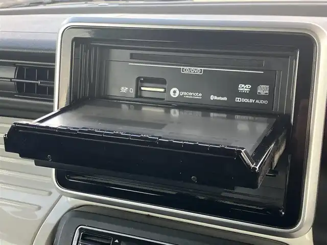 スズキ スペーシア HYBRID X 道南・函館 2021(令3)年 2.2万km シフォンアイボリーM /純正ナビ//フルセグＴＶ//全周囲カメラ//シートヒーター//両側パワースライドドア//ヘッドアップディスプレイ//衝突被害軽減ブレーキ//車線逸脱警報//オートハイビーム//コーナーセンサー//アイドリングストップ