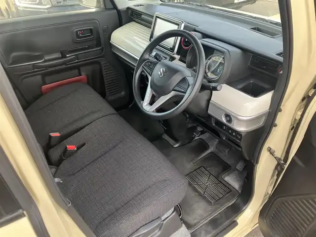 スズキ スペーシア HYBRID X 道南・函館 2021(令3)年 2.2万km シフォンアイボリーM /純正ナビ//フルセグＴＶ//全周囲カメラ//シートヒーター//両側パワースライドドア//ヘッドアップディスプレイ//衝突被害軽減ブレーキ//車線逸脱警報//オートハイビーム//コーナーセンサー//アイドリングストップ