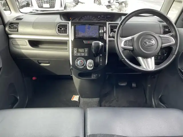 ダイハツ タント カスタム RS トップED SAⅡ 島根県 2016(平28)年 7.2万km パールホワイトⅢ プッシュスタート/社外ナビ【Bluetooth/CD/DVD/フルセグTV/FM/AM】/両側パワースライドドア/スマートキー/AAC/バックカメラ/ETC/ドライブレコーダー/LEDライト/オートライト/ステアリングスイッチ/ハーフレザーシート/ISO FIX/横滑り防止装置/衝突被害軽減システム/Wエアバック