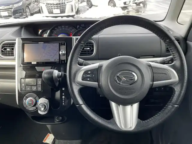 ダイハツ タント カスタム RS トップED SAⅡ 島根県 2016(平28)年 7.2万km パールホワイトⅢ プッシュスタート/社外ナビ【Bluetooth/CD/DVD/フルセグTV/FM/AM】/両側パワースライドドア/スマートキー/AAC/バックカメラ/ETC/ドライブレコーダー/LEDライト/オートライト/ステアリングスイッチ/ハーフレザーシート/ISO FIX/横滑り防止装置/衝突被害軽減システム/Wエアバック